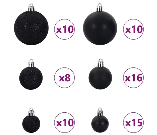 Mākslīgā Ziemassvētku Eglīte Balts 180 Cm Pvc Un Tērauds Vidaxl