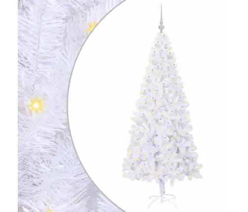 Dirbtinė Kalėdų Eglutė Su 300 Led Balta 180 Cm Pvc Ir Plienas
