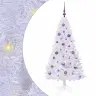 Dirbtinė Kalėdų Eglutė Su 150 Led Balta 150 Cm Pvc Ir Plienas