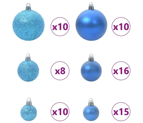 Dirbtinė Kalėdų Eglutė Su 300 Led Balta 240 Cm Pvc Ir Plienas