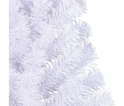 Mākslīgā Ziemassvētku Eglīte Balts 150 Cm Pvc Un Tērauds Vidaxl