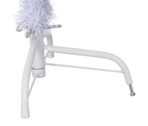 Mākslīgā Ziemassvētku Eglīte Balts 150 Cm Pvc Un Tērauds Vidaxl