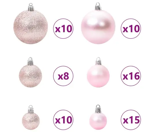 Mākslīgā Ziemassvētku Eglīte Balts 180 Cm Pvc Un Tērauds Vidaxl