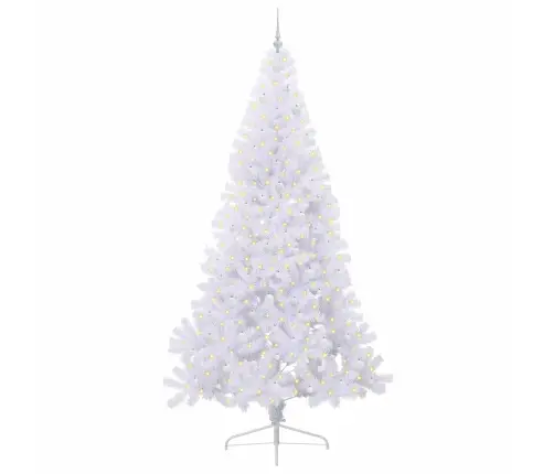 Dirbtinė Kalėdų Eglutė Su 300 Led Balta 240 Cm Pvc Ir Plienas