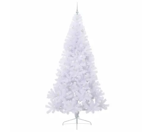 Dirbtinė Kalėdų Eglutė Su 300 Led Balta 240 Cm Pvc Ir Plienas