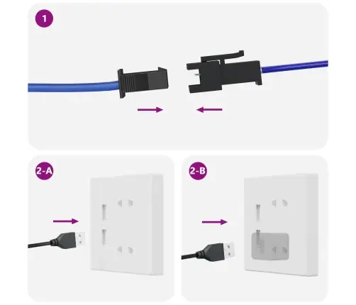 Led Stripa 4 Pcs Melna Un Caurredzama 40 X 0,8 X 0,3 Cm Vidaxl