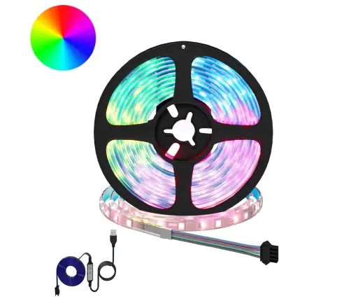 Led Stripa 4 Pcs Melna Un Caurredzama 250 X 0,8 X 0,3 Cm Vidaxl