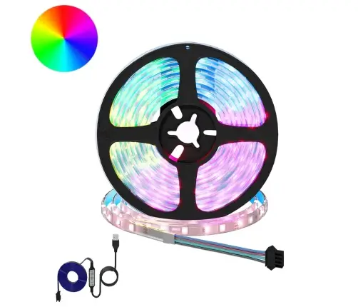 Led Stripa 4 Pcs Melna Un Caurredzama 300 X 0,8 X 0,3 Cm Vidaxl