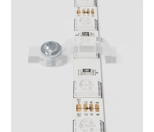 Led Stripa 4 Pcs Melna Un Caurredzama 470 X 0,8 X 0,3 Cm Vidaxl