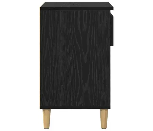 Apavu Skapis Melns Ozolkoks 102 X 36 X 60 Cm Inženierijas Koks Vidaxl