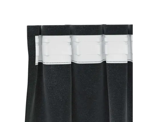 Aptumšojošie Aizkari 2 Pcs Melna 140 X 140 Cm Samts Vidaxl