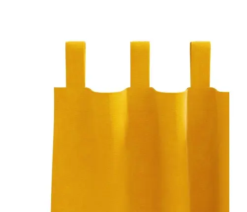 Aptumšojošie Aizkari 2 Pcs Sinapsu Dzeltena 140 X 140 Cm Samts Vidaxl