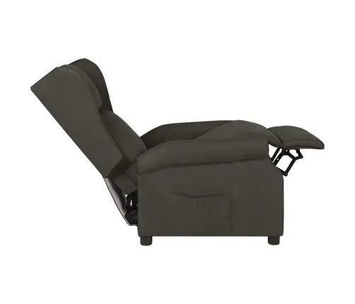 Atpūtas Krēsls, Atgāžams, Pelēkbrūns Audums Vidaxl