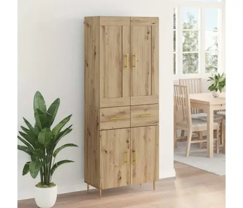 Augstais Skapītis Artisānā Ozols 69,5 X 34 X 180 Cm Inženierijas Koks