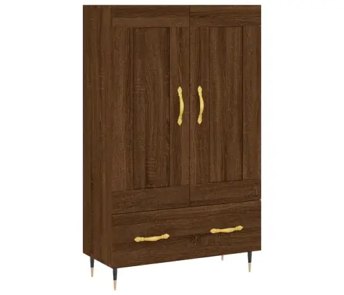 Augstais Skapītis, Ozolkoka, 69,5X31X115 Cm, Inženierijas Koks Vidaxl