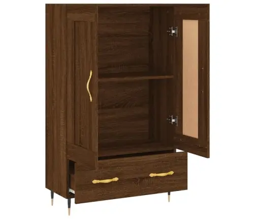 Augstais Skapītis, Ozolkoka, 69,5X31X115 Cm, Inženierijas Koks Vidaxl