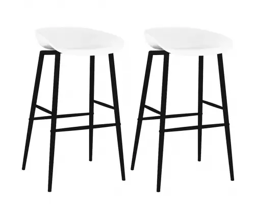 Bāra Krēsli, 2 Gab., Balti Vidaxl