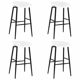 Bāra Krēsli, 4 Gab., Balti Vidaxl