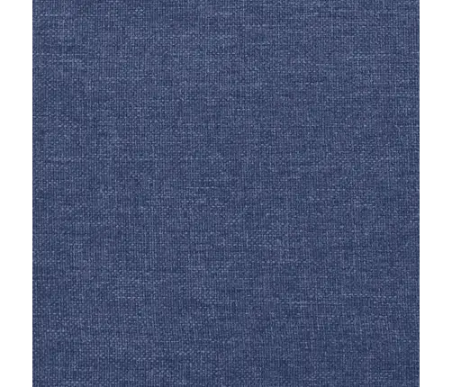 Atsperu Gultas Rāmis Ar Matraci, Zils, 90X190 Cm, Audums Vidaxl