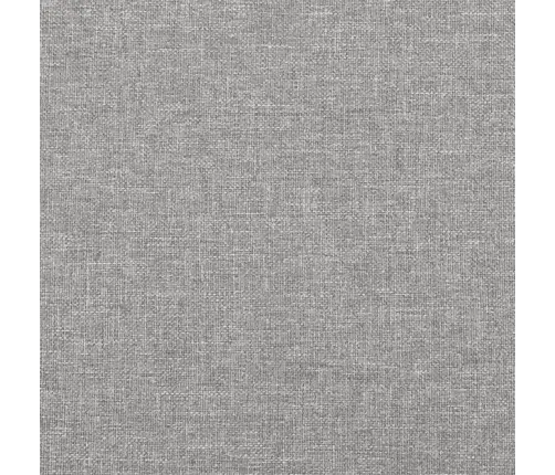 Atsperu Gulta Ar Matraci, Gaiši Pelēka Audums, 140X190 Cm Vidaxl
