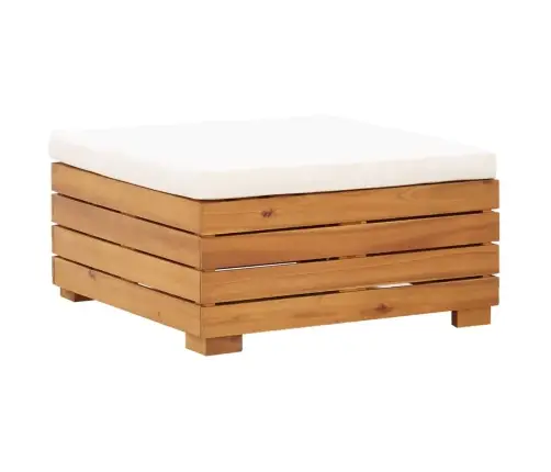 Dārza Galds Un Kāju Balsts Ar Matraci, Akācijas Masīvkoks Vidaxl