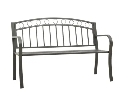 Dārza Sols, Pelēks, 120 Cm, Tērauds Vidaxl