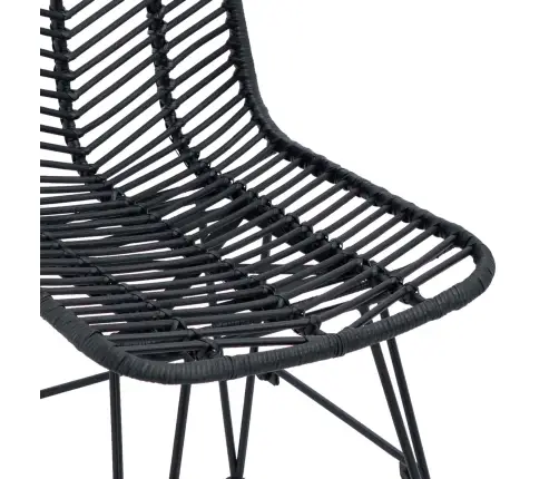 Ēdamistabas Krēsls 2 Pcs Melna 44.5 X 55 X 85 Cm Vidaxl