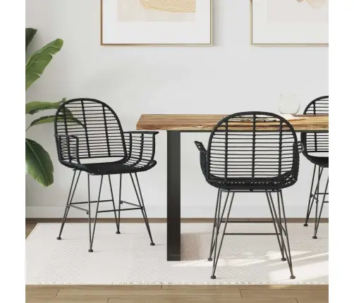 Ēdamistabas Krēsls 2 Pcs Melna 57 X 54.5 X 85 Cm Vidaxl