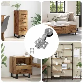 Eņģe 12 Pcs Sudraba 0 Dzelzs Vidaxl