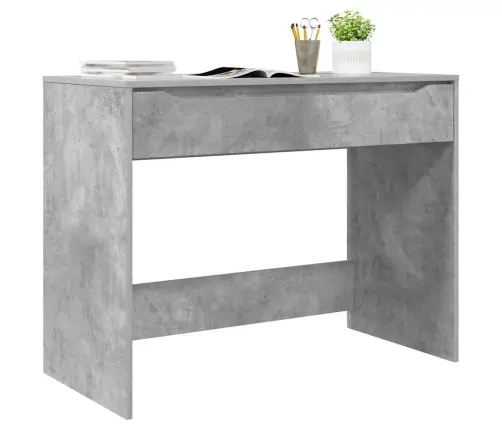 Galds Betona Pelēks 100 X 50 X 78 Cm Inženierijas Koks Vidaxl