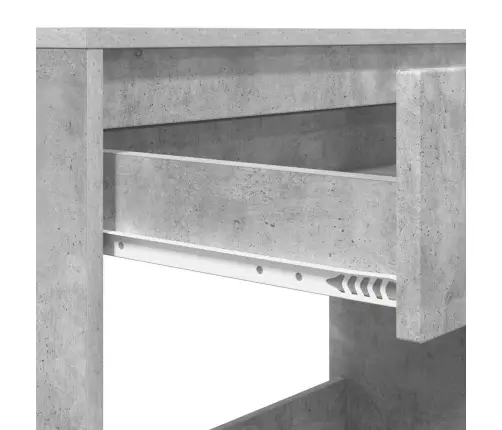 Galds Betona Pelēks 100 X 50 X 78 Cm Inženierijas Koks Vidaxl