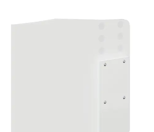 Galvgalis Ar Galvas Klāju Balts 120 Cm Inženierijas Koks Vidaxl