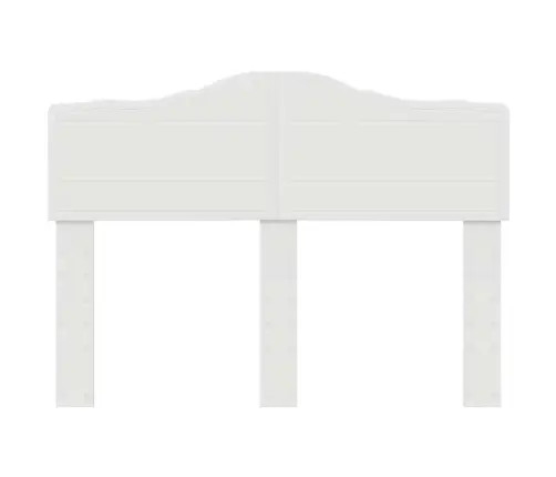 Galvgalis Ar Galvas Klāju Balts 135 Cm Inženierijas Koks Vidaxl