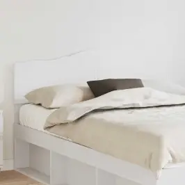 Galvgalis Ar Galvas Klāju Balts 150 Cm Inženierijas Koks Vidaxl