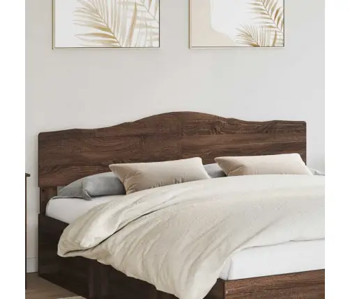 Galvgalis Ar Galvas Klāju Brūns Ozols 180 Cm Inženierijas Koks Vidaxl