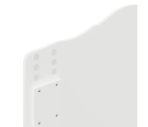 Galvgalis Ar Galvas Klāju Spīdīga Balta 75 Cm Inženierijas Koks Vidaxl