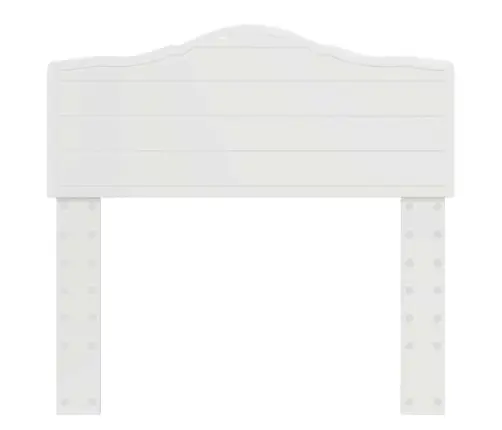 Galvgalis Ar Galvas Klāju Spīdīga Balta 80 Cm Inženierijas Koks Vidaxl