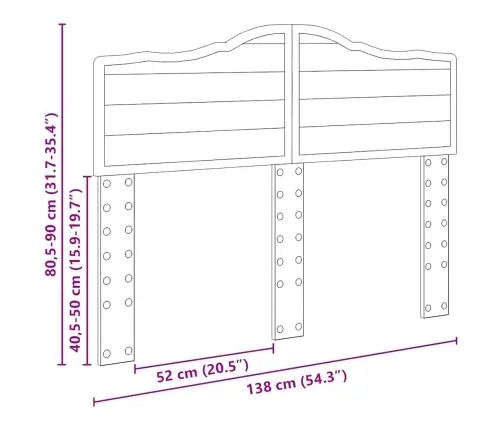 Galvgalis Ar Galvas Klāju Vecs Koks 135 Cm Inženierijas Koks Vidaxl
