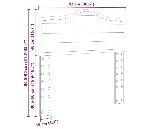 Galvūgalis Amatininkų Ąžuolas 90 Cm Apdirbta Mediena