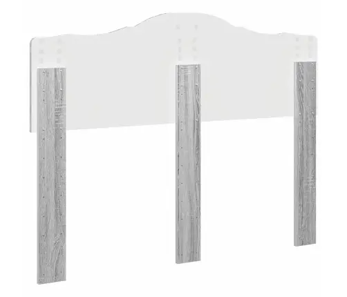 Galvūgalis Su Galvūgalio Pilkas Sonoma 135 Cm Apdirbta Mediena