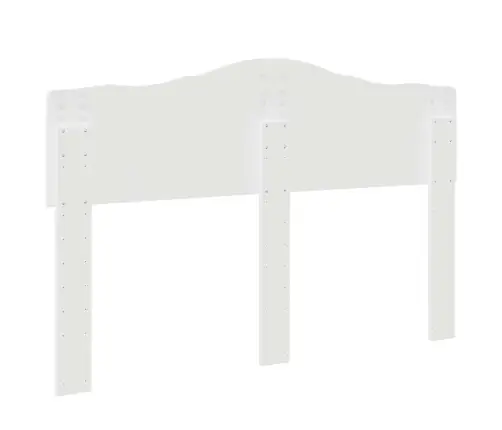 Galvūgalis Su Galvūgalio Blizgus Baltas 150 Cm Apdirbta Mediena