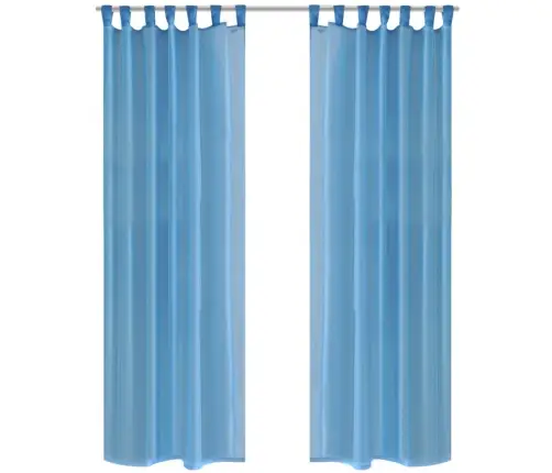 Gari Aizkari 140 X 175 Cm Tirkīza 2 Gab