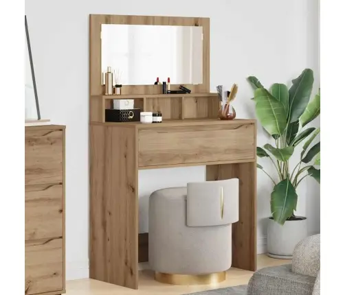 Guļamistabas Ģērbšanās Galdiņi Ar Atvilktni Artisānā Ozols Vidaxl