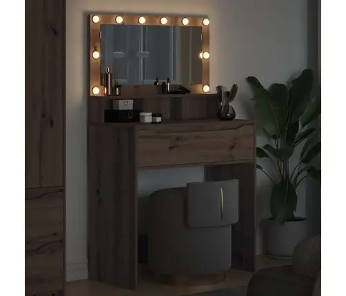 Guļamistabas Ģērbšanās Galdiņi Ar Atvilktni Artisānā Ozols Vidaxl