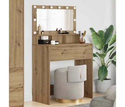 Guļamistabas Ģērbšanās Galdiņi Ar Atvilktni Artisānā Ozols Vidaxl