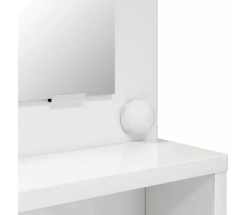 Guļamistabas Ģērbšanās Galdiņi Augsta Spīduma Baltā Krāsa Vidaxl