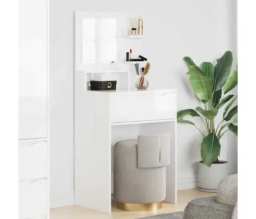 Magamistoa Meikimislaudade Sahtliga Kergelt Läikiv Valge