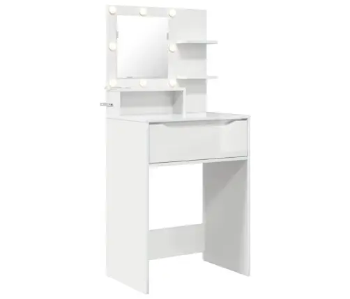 Magamistoa Meikimislaudade Sahtliga Kergelt Läikiv Valge