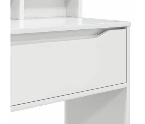 Guļamistabas Ģērbšanās Galdiņi Augsta Spīduma Baltā Krāsa Vidaxl