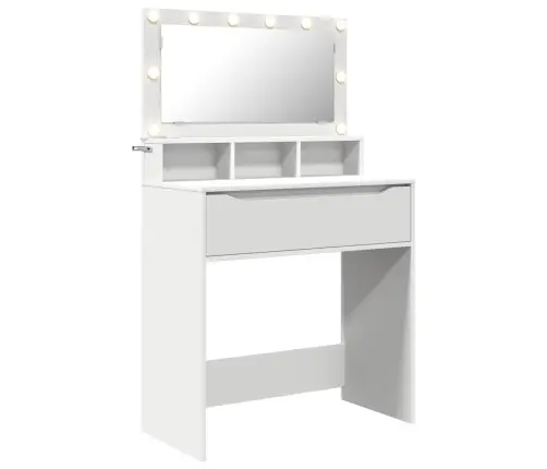 Guļamistabas Ģērbšanās Galdiņi Balts 80 X 39,6 X 135 Cm Vidaxl